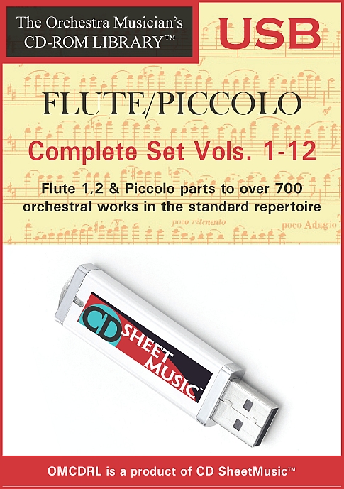 The Orchestra Musician's CD-ROM Library™, Volumes 1-12 for Flute & Piccolo (Complete Set Vols. 1-12) - Click Image to Close