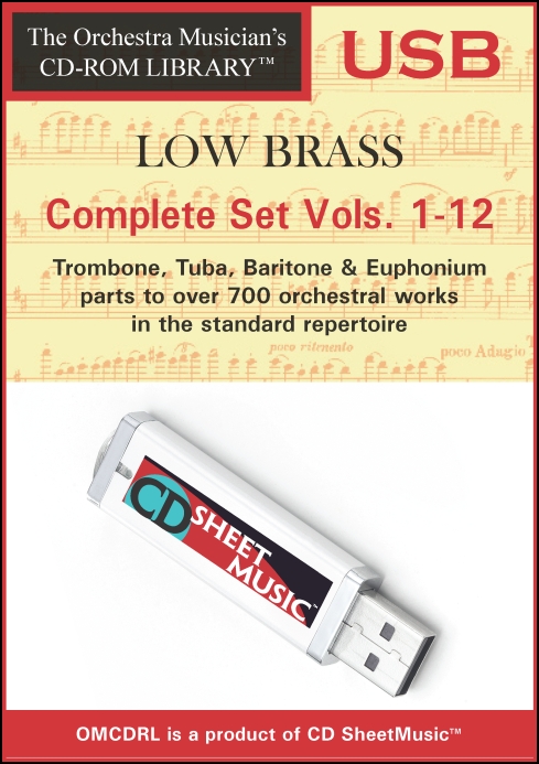 The Orchestra Musician's CD-ROM Library, Volumes 1-12 for Low Brass (Complete Set Vols. 1-12)