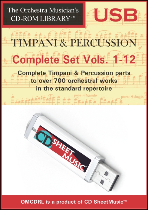 The Orchestra Musician's CD-ROM Libraryâ„¢, Volumes 1-12 for Timpani/ Percussion (Complete Set Vols. 1-12)