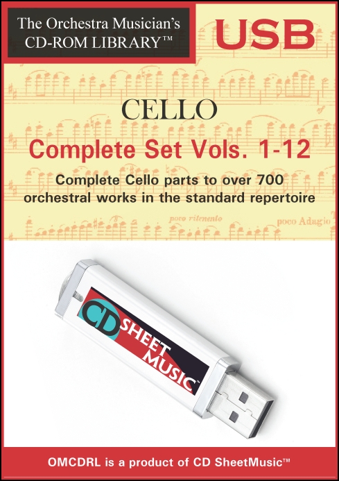 The Orchestra Musician's CD-ROM Library, Volumes 1-12 for Cello (Complete Set Vols. 1-12)