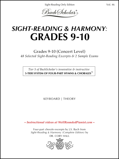Sight-Reading & Harmony: Grades 9-10 (Concert Level) for Keyboard - Click Image to Close