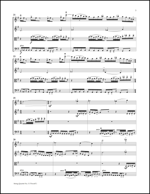 String Quartet No. 3: Powell (score) - Click Image to Close
