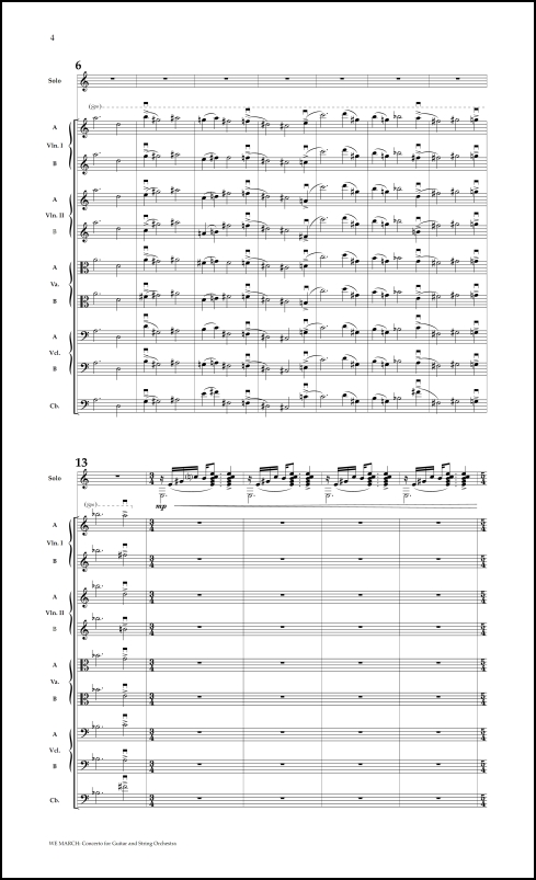 WE MARCH: Concerto for Guitar & Strings - Click Image to Close
