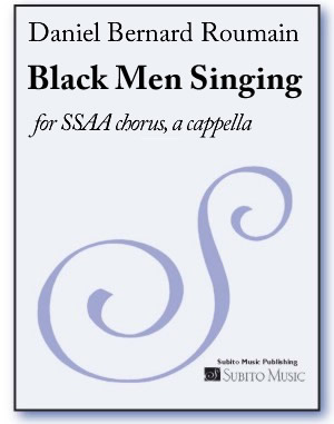 Black Men Singing SSAA chorus, a cappella