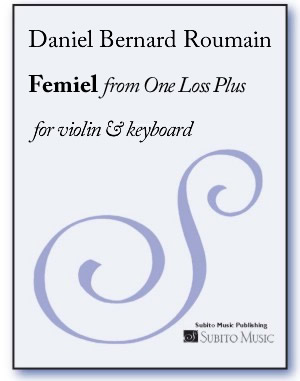 Femiel (from One Loss Plus ) for violin & keyboard - Click Image to Close