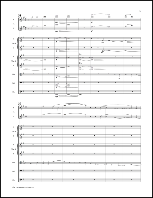 Tuskaloosa Meditations for solo trumpet, 2 flutes & strings - Click Image to Close