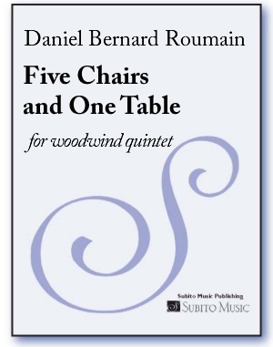 Five Chairs and One Table for woodwind quintet