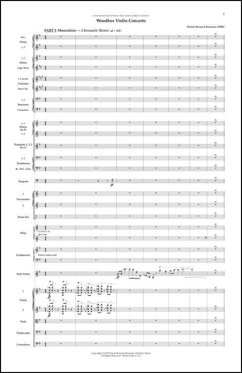 Woodbox Violin Concerto for violin & orchestra