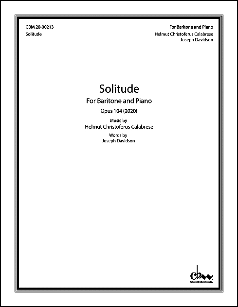 Solitude for Baritone & Piano - Click Image to Close