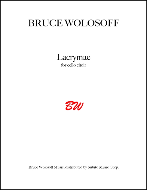 Lacrymae for Cello Quartet or Cello Ensemble