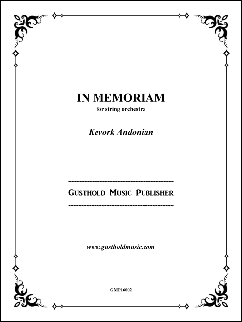 In Memoriam for string orchestra - Click Image to Close
