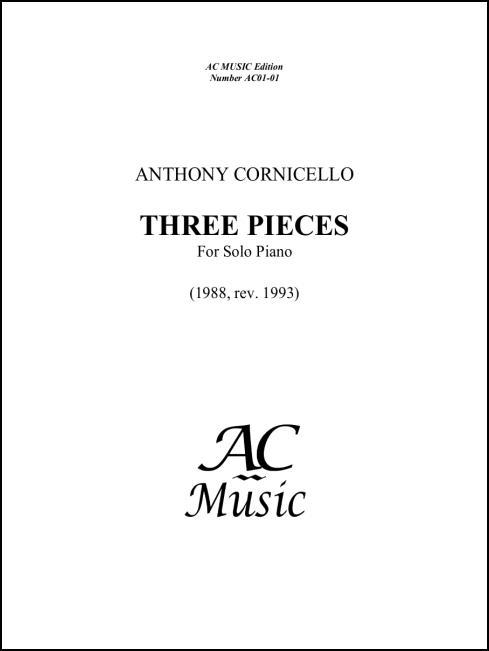 Three Pieces for Piano for Piano