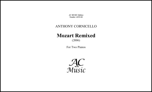 Mozart Remixed for 2 Pianos