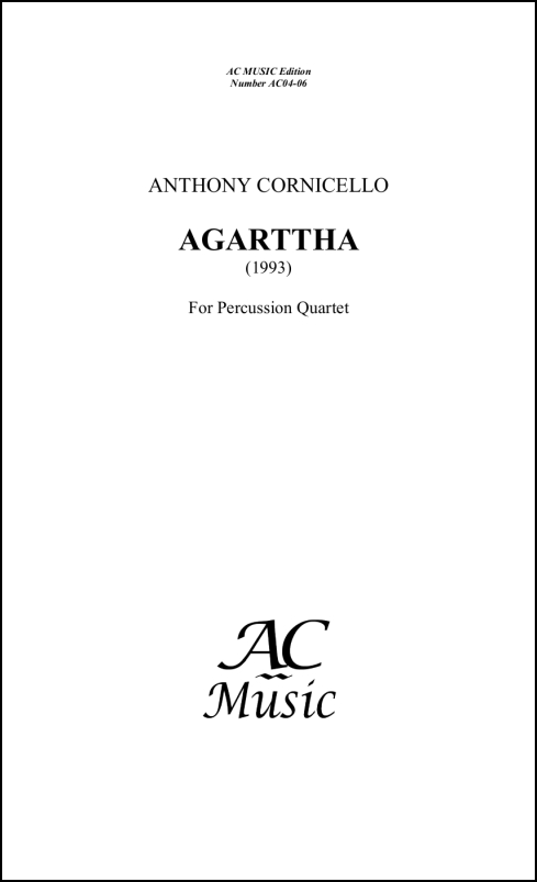 Agarttha for Percussion Quartet