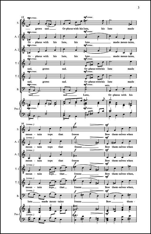 The Eye of Heaven for SATB Chorus, a cappella