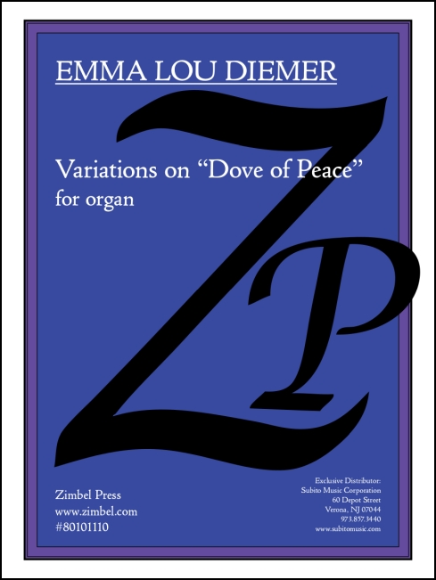 Variations on Dove of Peace for organ - Click Image to Close