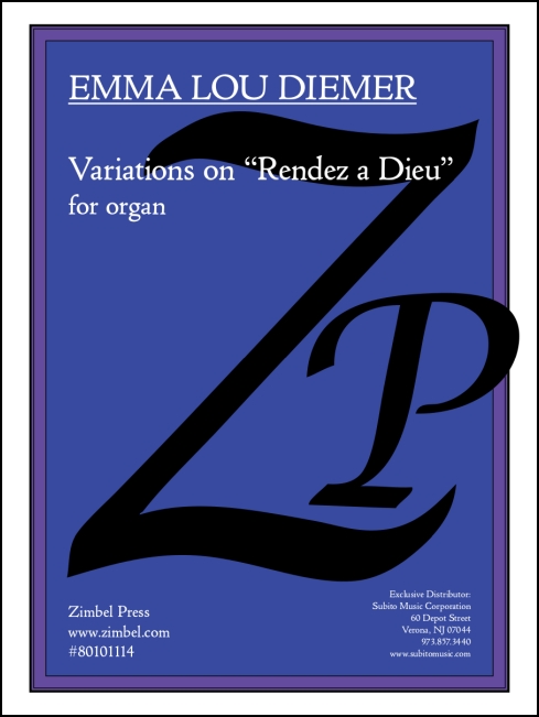 Variations on Rendez a Dieu for organ