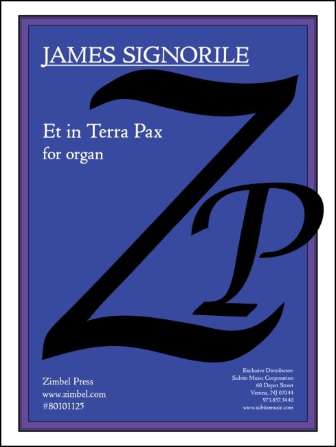 Et in Terra Pax for organ