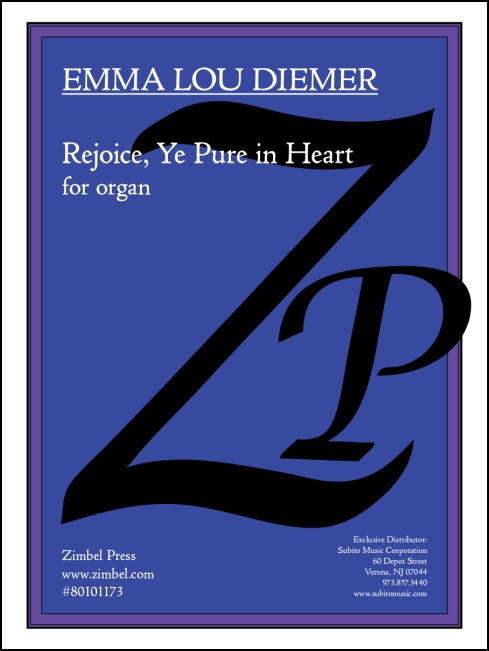 Rejoice, Ye Pure in Heart for organ - Click Image to Close