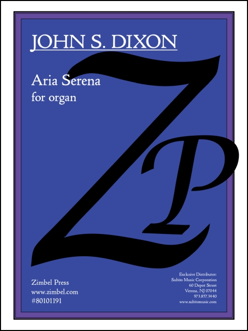 Aria Serena for organ - Click Image to Close