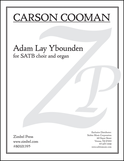 Adam Lay Ybounden for SATB Chorus & Organ - Click Image to Close