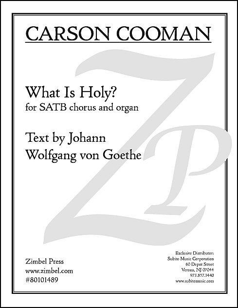 What Is Holy? for SATB Chorus & Organ