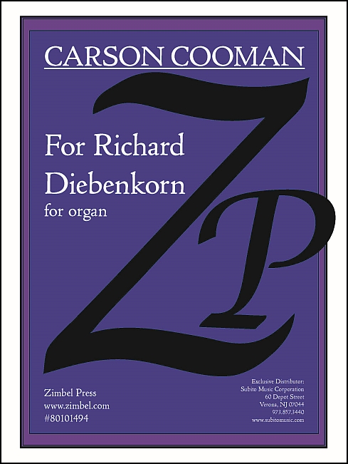 For Richard Diebenkorn for Organ - Click Image to Close