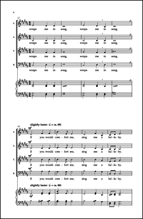 Sing Me to Heaven for SATB a cappella