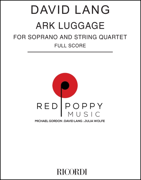 ark luggage (score) for Soprano & String Quartet