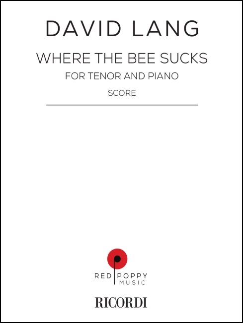 where the bee sucks for voice & piano