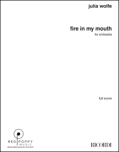 Fire in my Mouth (study score) for orchestra