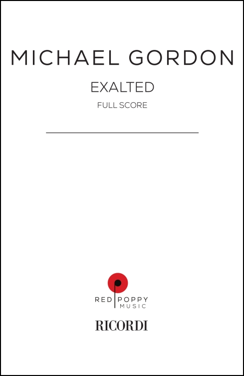 Exalted, score & parts for choir and string quartet