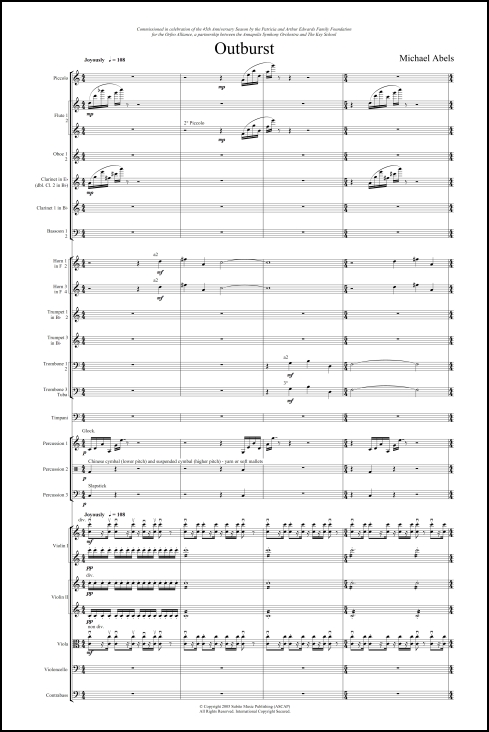 Outburst for orchestra - Click Image to Close