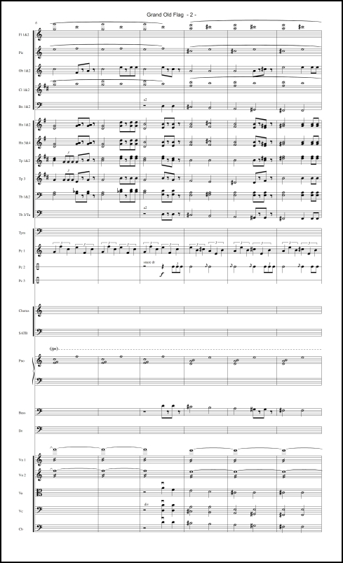 You're A Grand Old Flag arr. for SATB chorus & orchestra - Click Image to Close