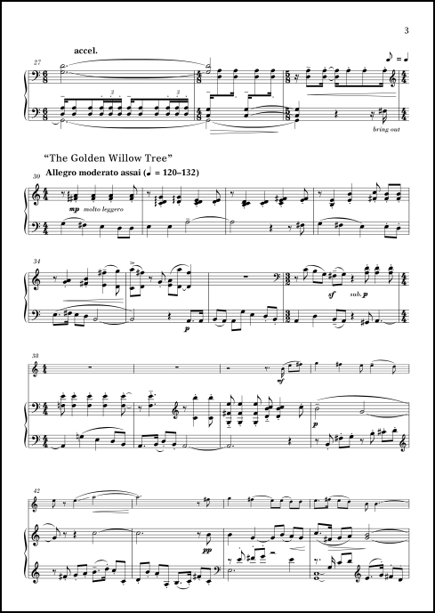 Blue Ridge Airs II for flute & piano
