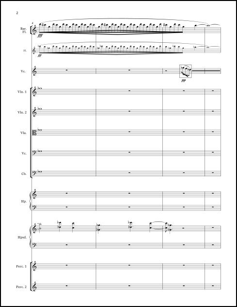 Traverso Mistico for flute, cello & ensemble