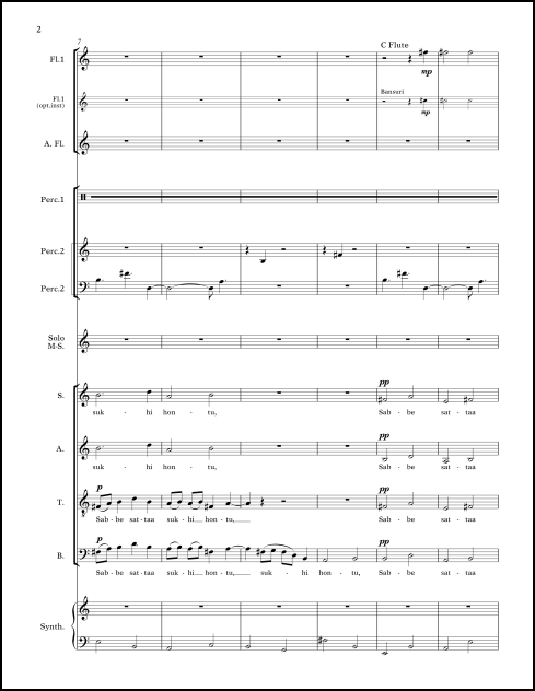 Sacred Songs & Interludes for mezzo-soprano & baritone soloists, SATB chorus & ensemble