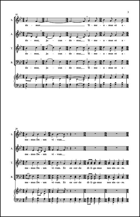 Ubi Caritas for SATB Chorus, a cappella