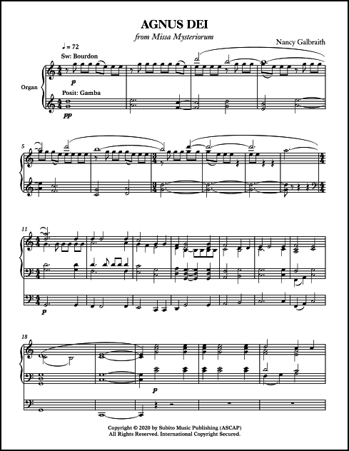 Psalm 42 for SATB Chorus & Organ