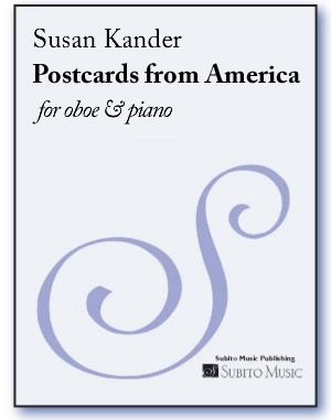Postcards from America for oboe & piano