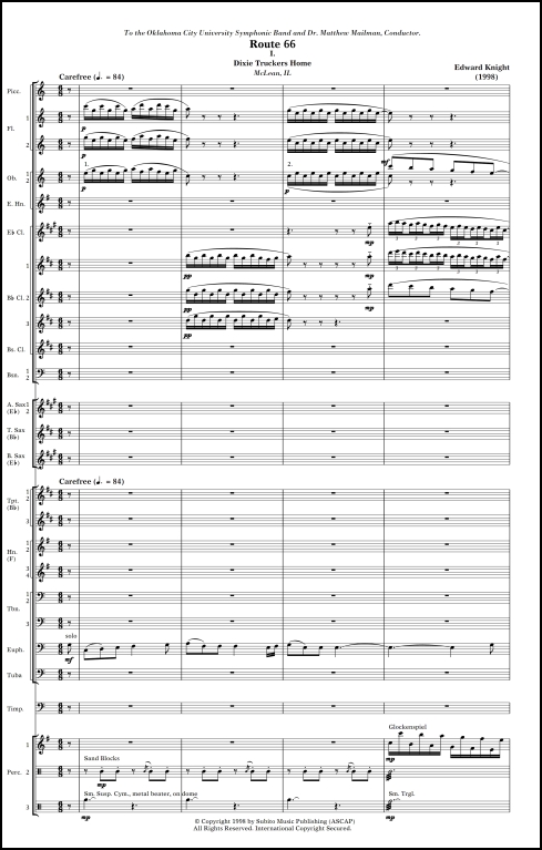 Route 66 for concert band - Click Image to Close