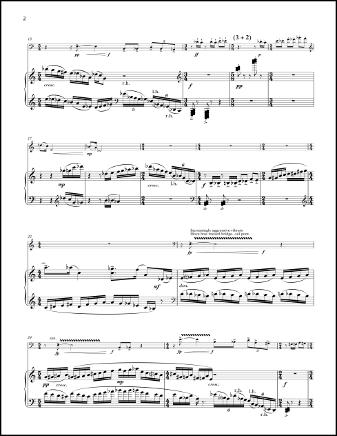 Bringer of Fire rhapsody for contrabass & piano