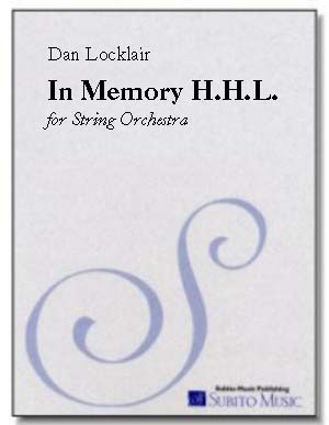 In Memory H.H.L. for string orchestra