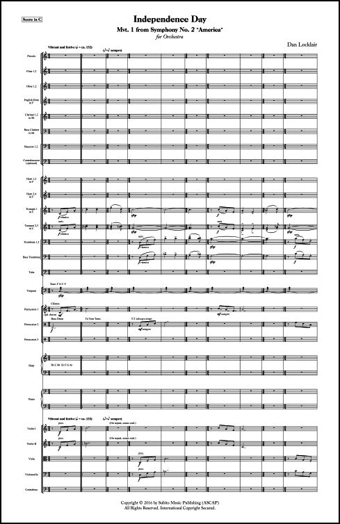 Independence Day (from Symphony No. 2) for Orchestra