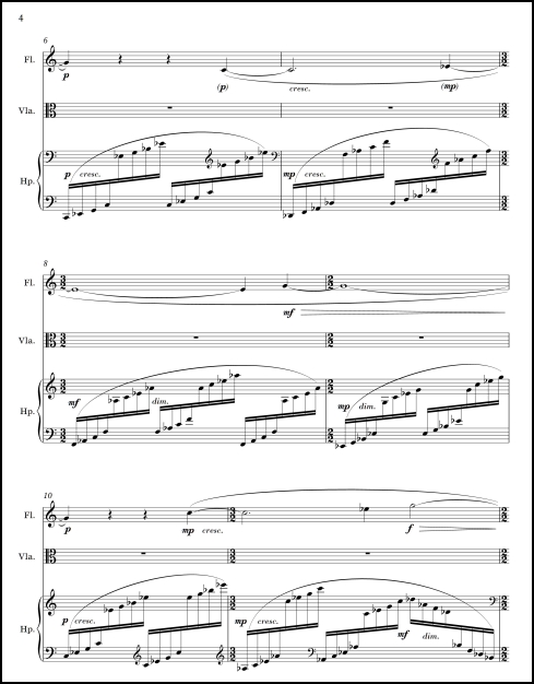 Dream Steps dance suite for flute, viola & harp - Click Image to Close