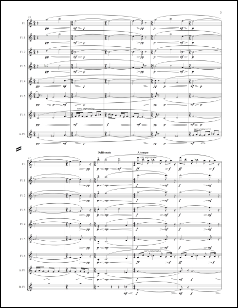 Forest Pipings for flute ensemble - Click Image to Close