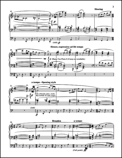 Noel's Psalm A Sonata for Organ