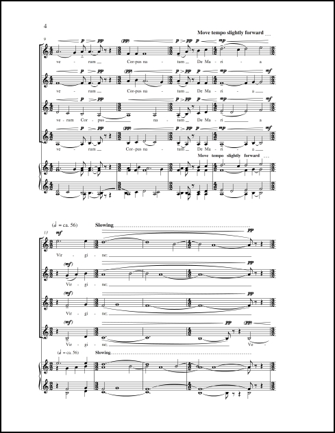 Ave Verum for SSAA chorus, a cappella