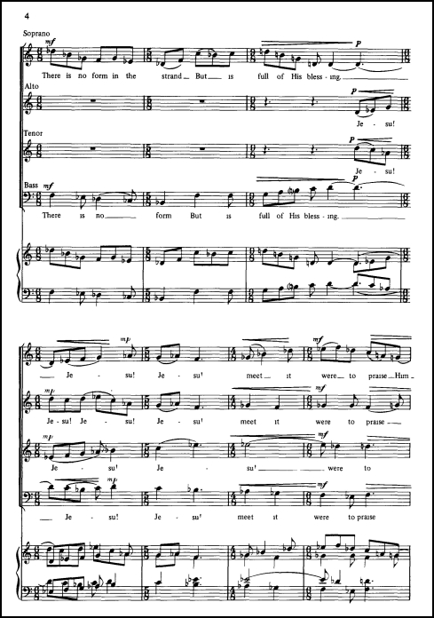 Grace for SATB chorus, a cappella
