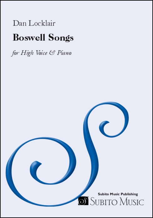 Boswell Songs, The song cycle for high voice & piano